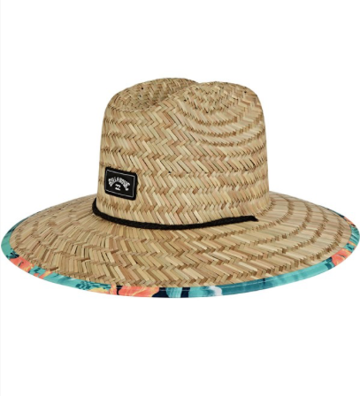 Billabong | Tides Print Straw Lifeguard Hat - Aqua